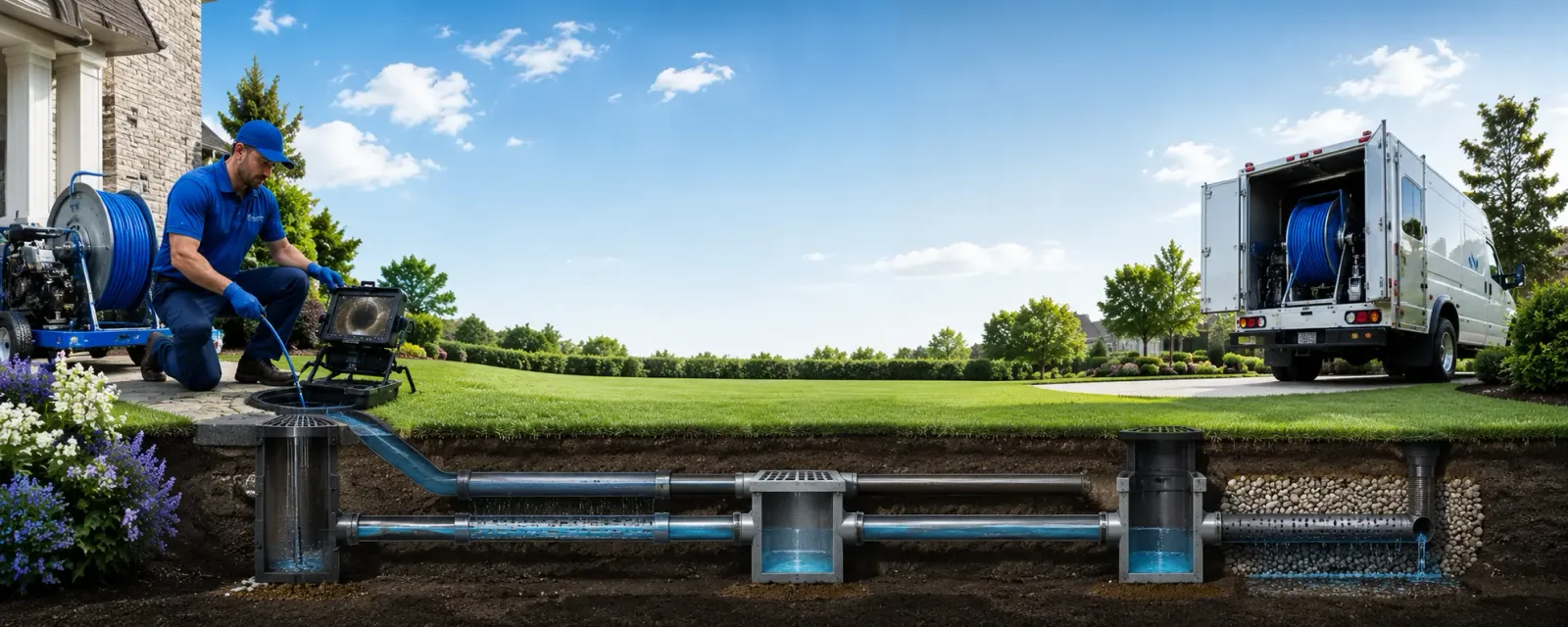 Outdoor drain cleaning information for Morgan, PA